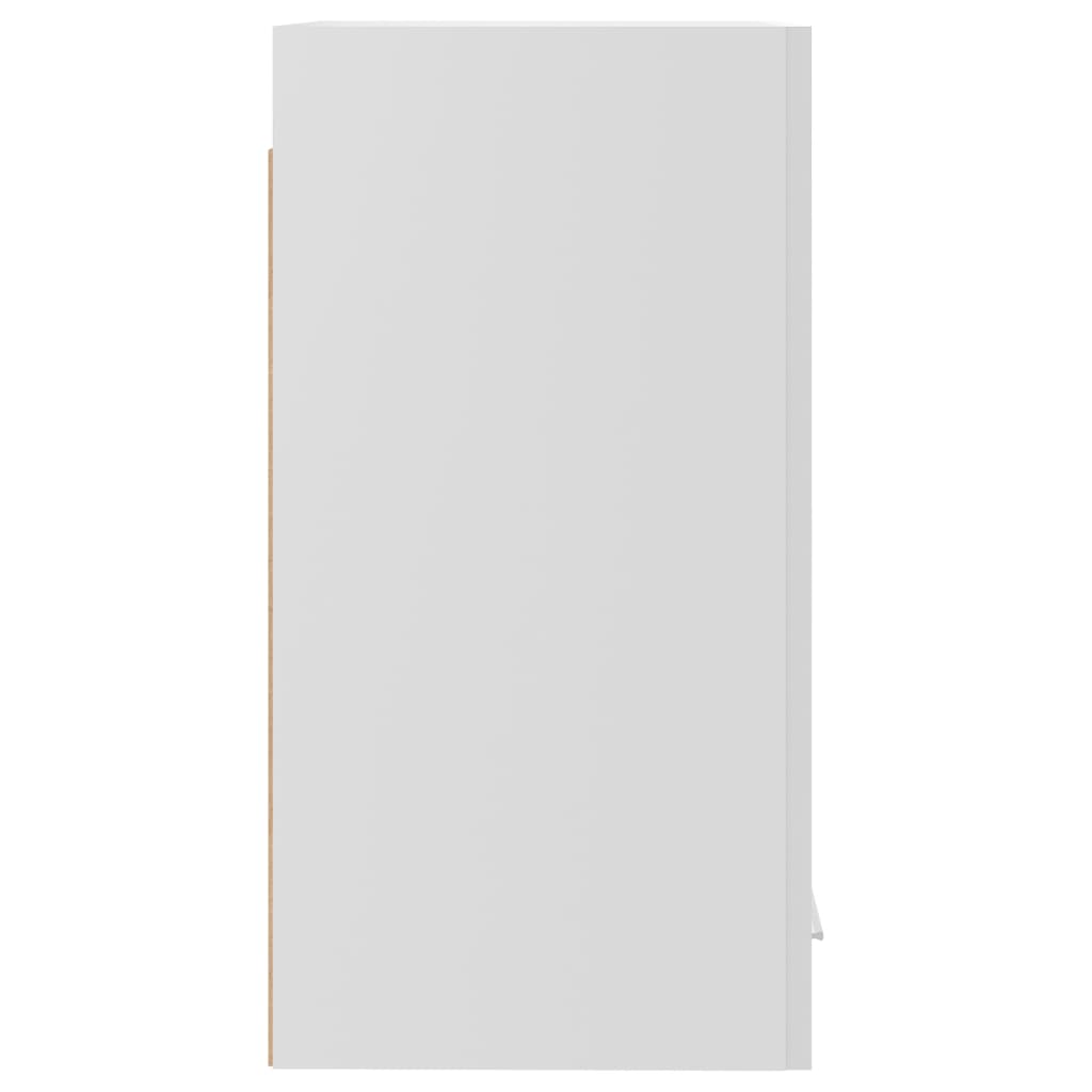 vidaXL Hangkast 29,5x31x60 cm bewerkt hout hoogglans wit