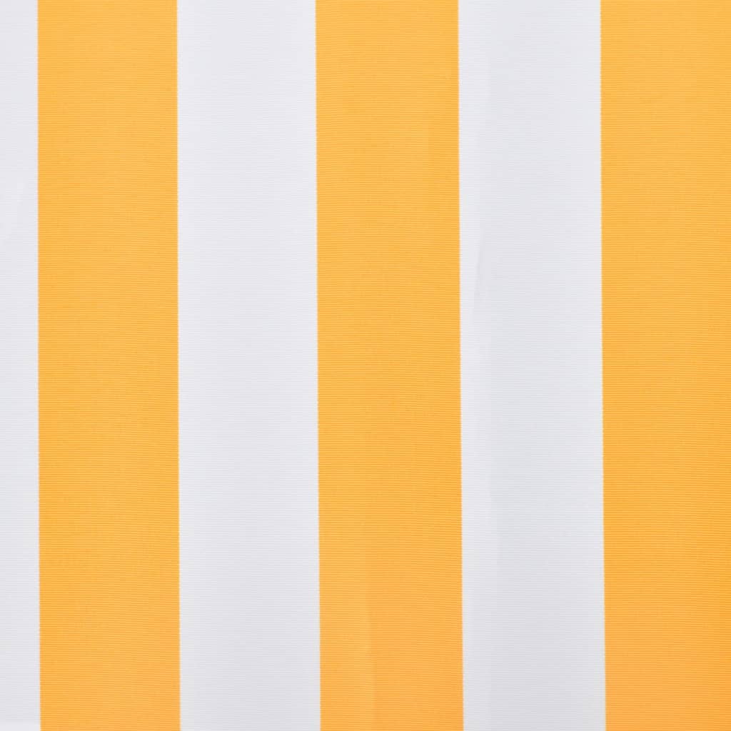 vidaXL Luifeldoek 350x250 cm canvas oranje en wit