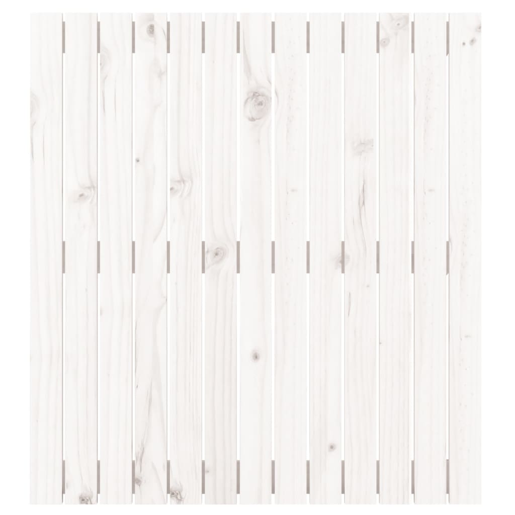 vidaXL Wandhoofdbord 82,5x3x90 cm massief grenenhout wit