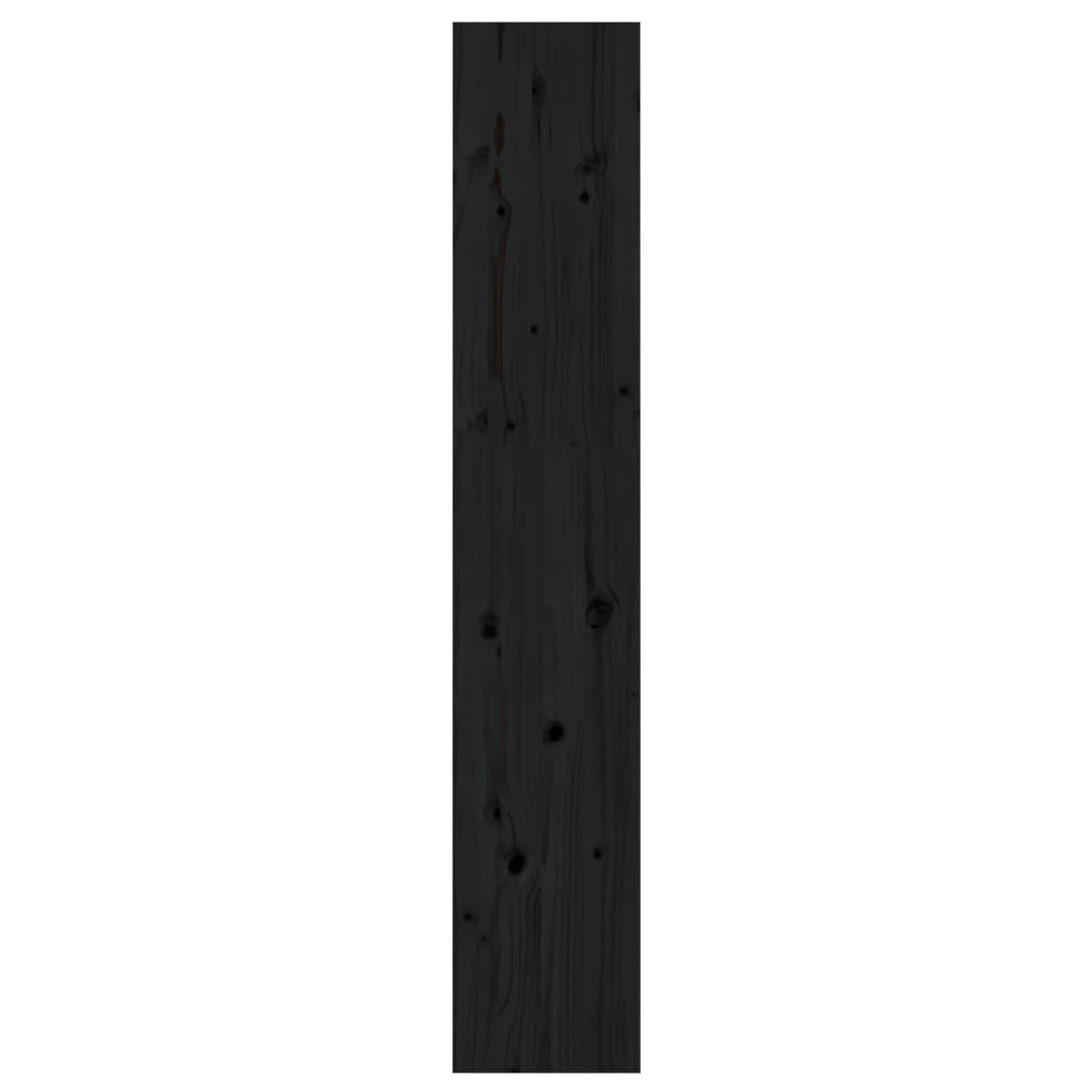 vidaXL Boekenkast/kamerscherm 60x30x167,5 cm massief grenenhout zwart