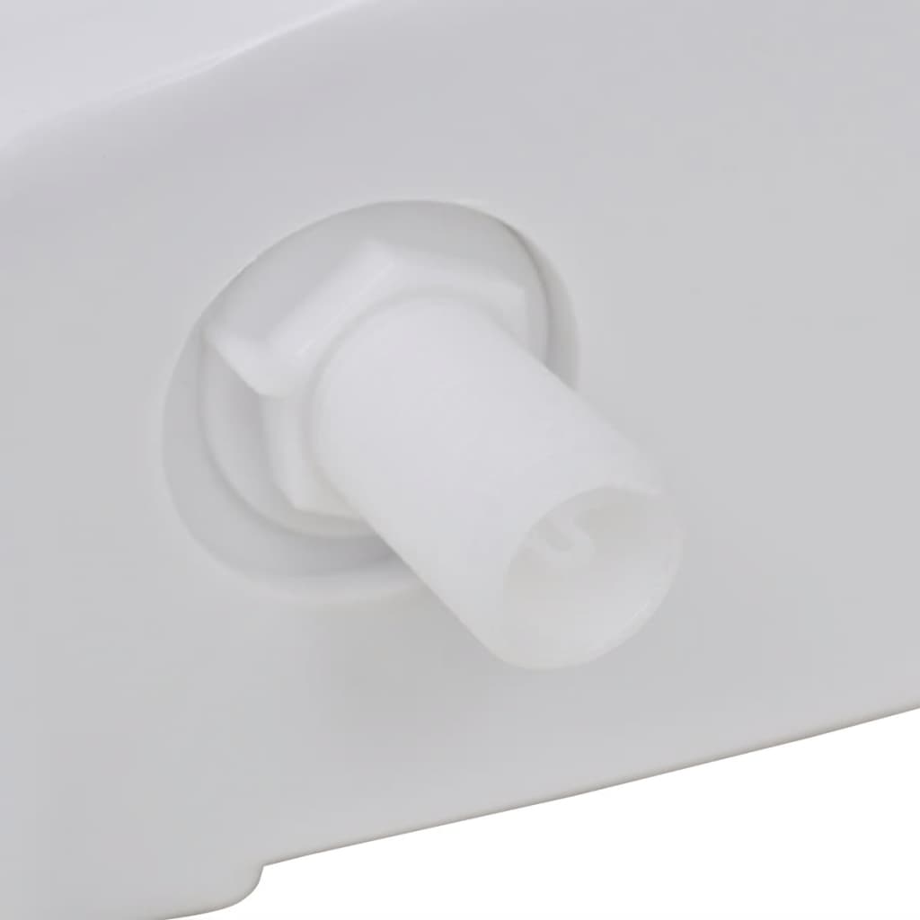 vidaXL Toiletstortbak met watertoevoer onderin 3/6 L wit