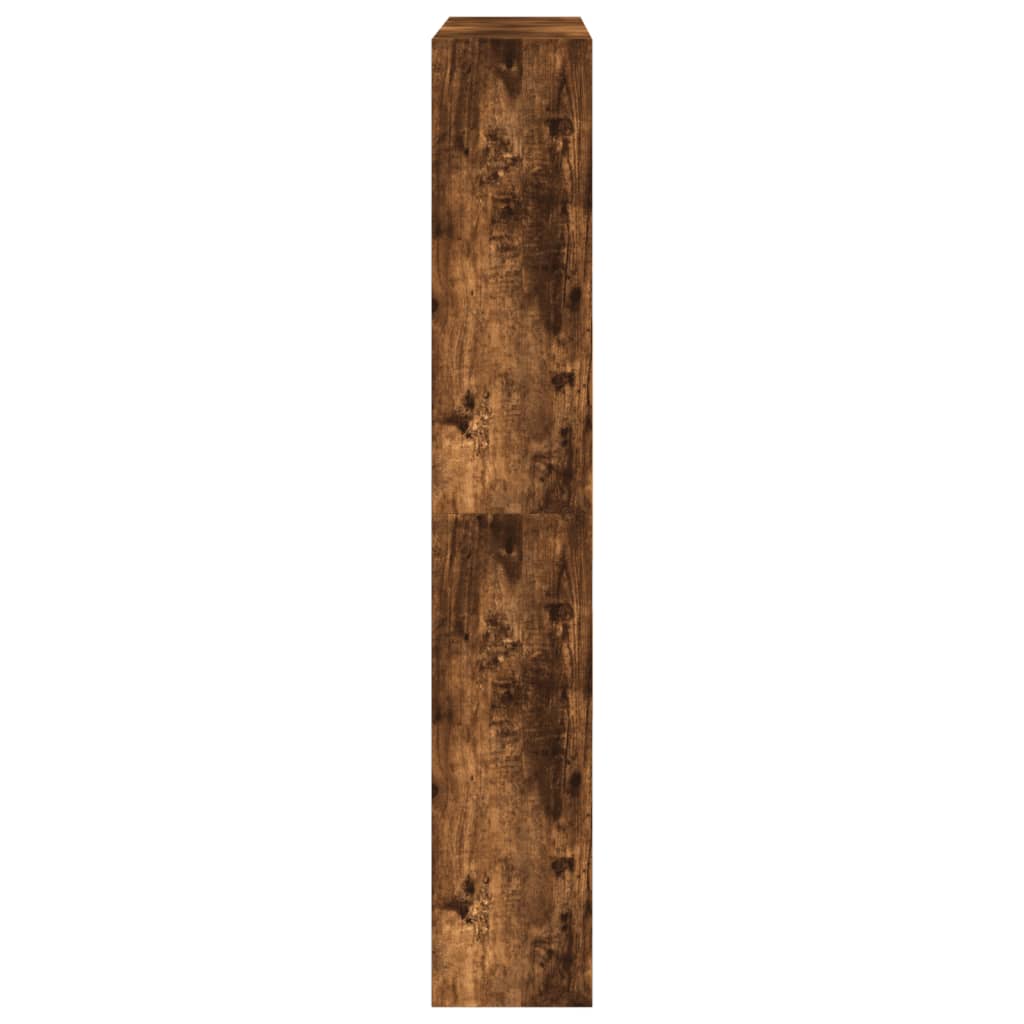 vidaXL Schoenenkast 80x21x125,5 cm bewerkt hout gerookt eikenkleurig