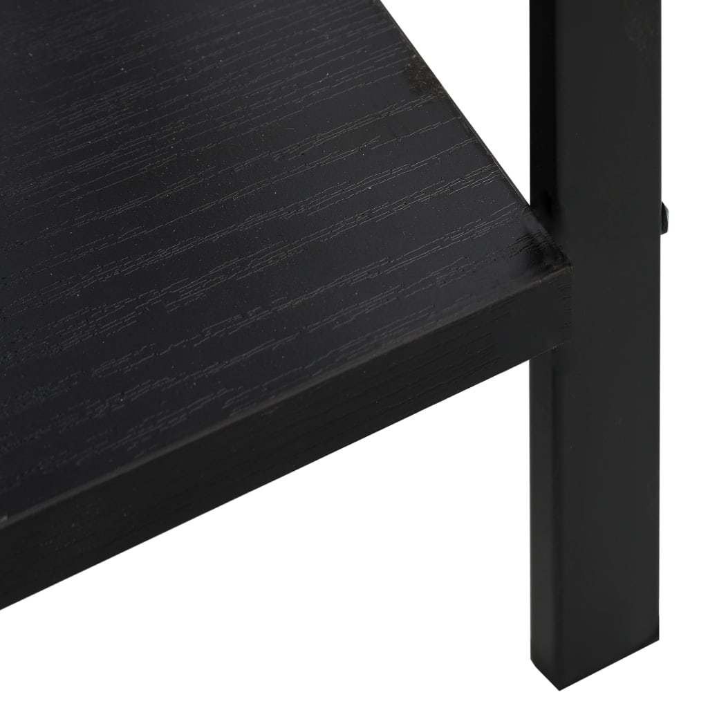 vidaXL Boekenkast met 4 schappen 60x27,6x90,5 cm bewerkt hout zwart
