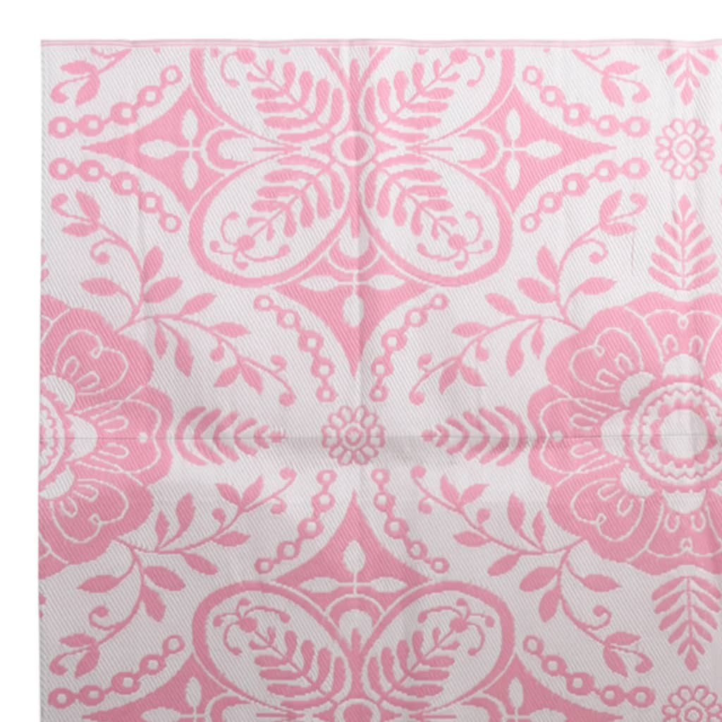vidaXL Buitenkleed 160x230 cm PP roze
