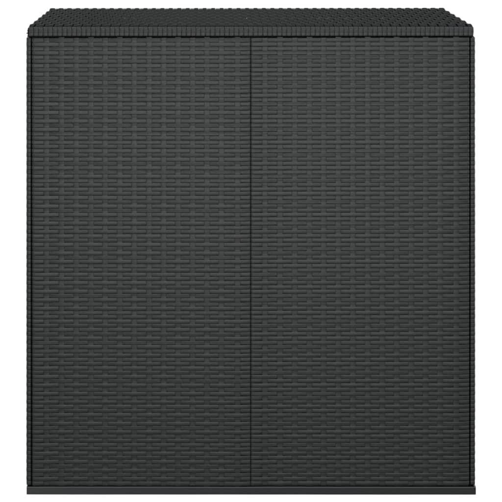 vidaXL Tuinbox 100x49x103,5 cm polyetheen rattan zwart