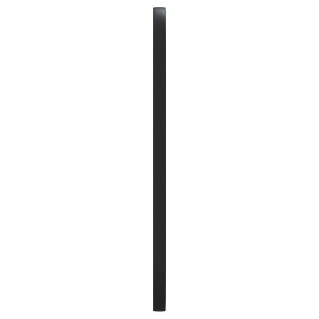 vidaXL Spiegel wandgemonteerd 25x60 cm ovaal zwart