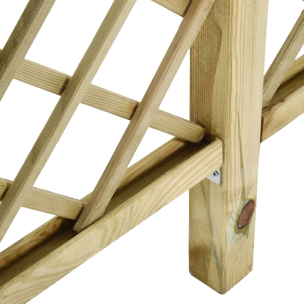 vidaXL Tuinhek met latwerk en pergola 300x50x200 cm geïmpregneerd hout