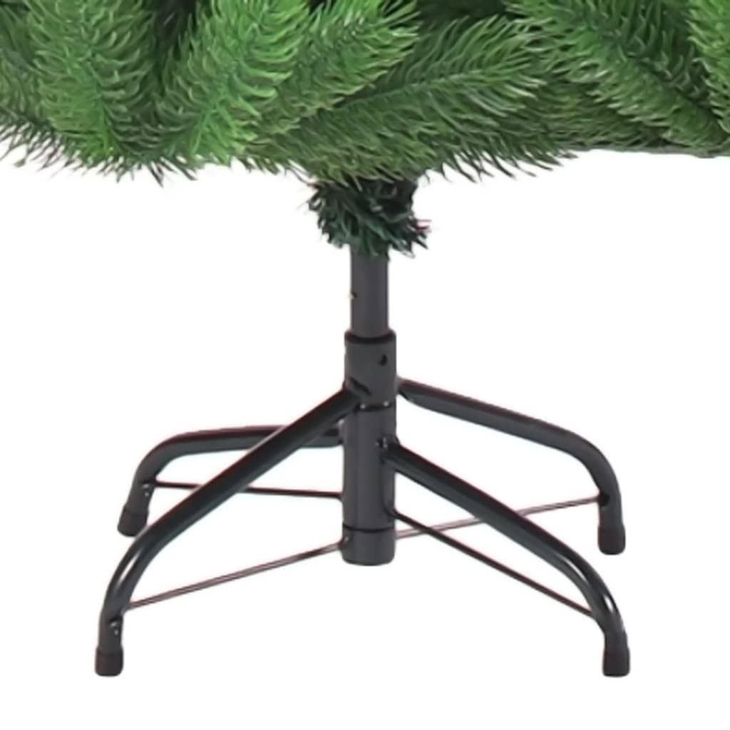 vidaXL Kunstkerstboom met verlichting Nordmann 150 cm groen