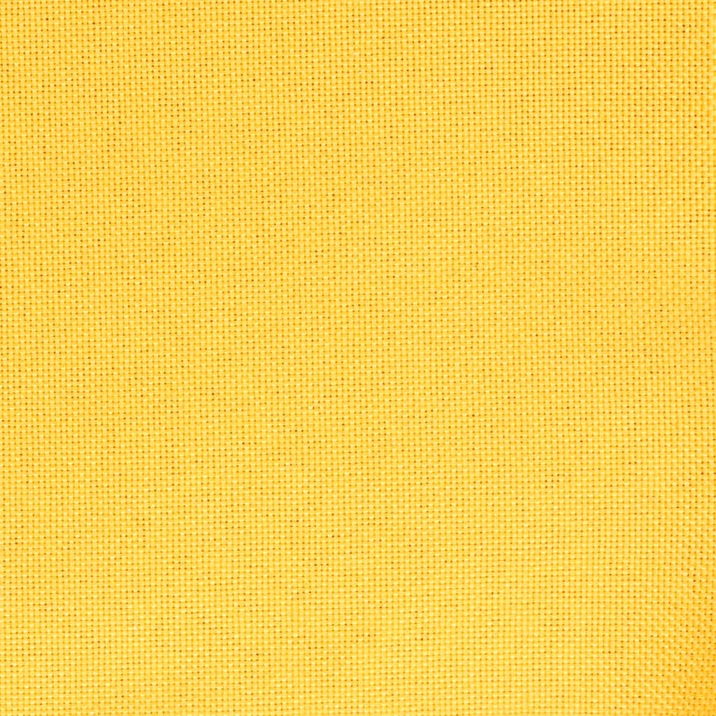 vidaXL Eetkamerstoelen draaibaar 6 st stof geel