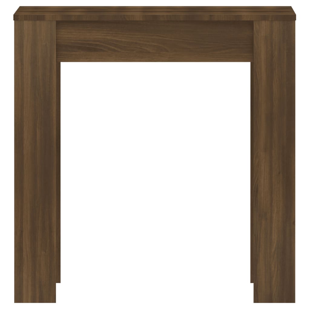 vidaXL Eettafel 140x74,5x76 cm bewerkt hout bruin eikenkleur