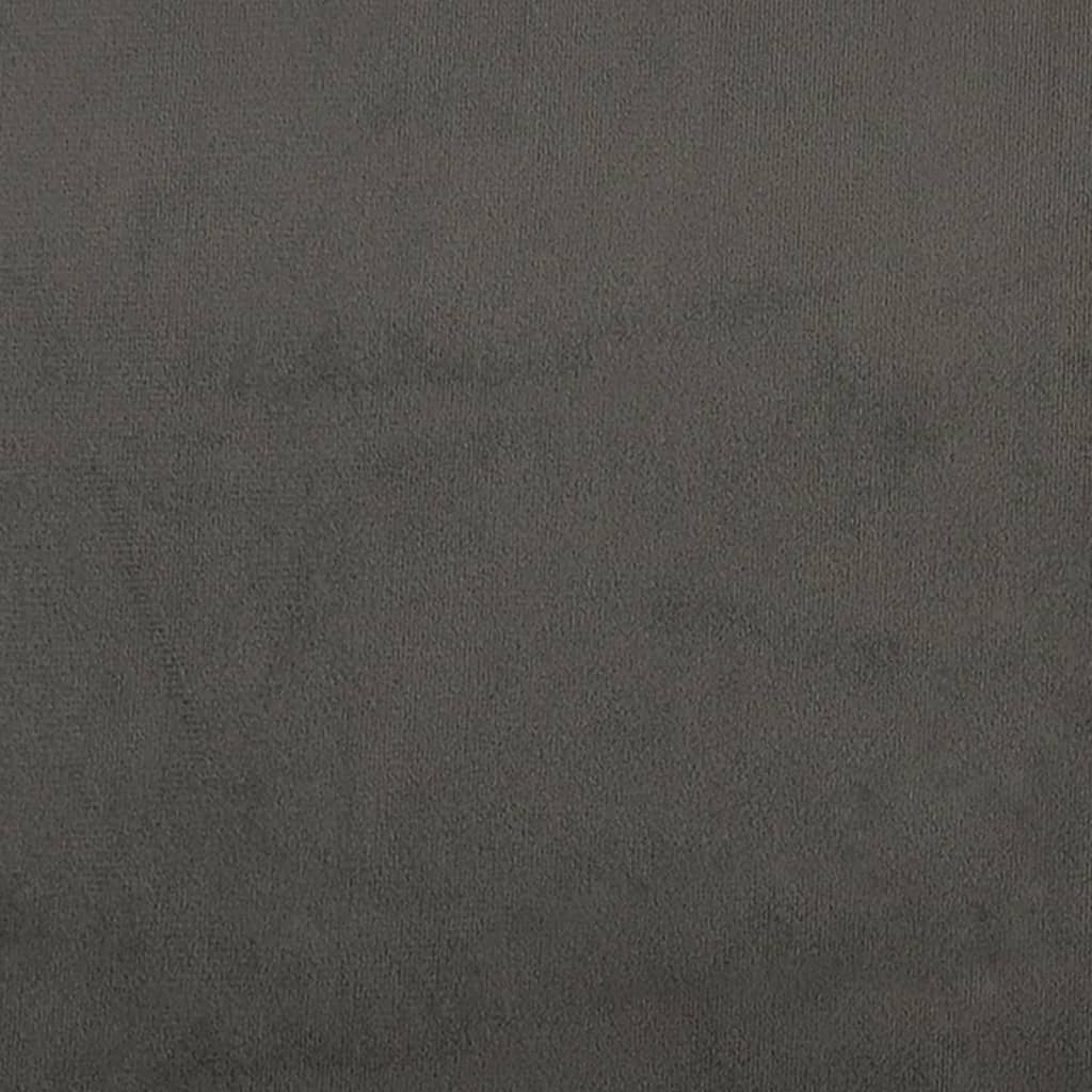 vidaXL Bedframe fluweel mørkegrå 140x190 cm