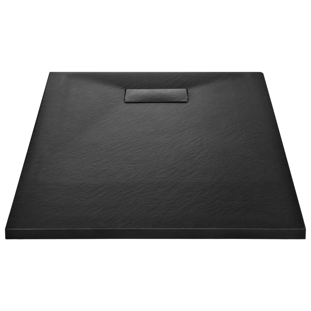 vidaXL Douchebak 100x80 cm SMC zwart