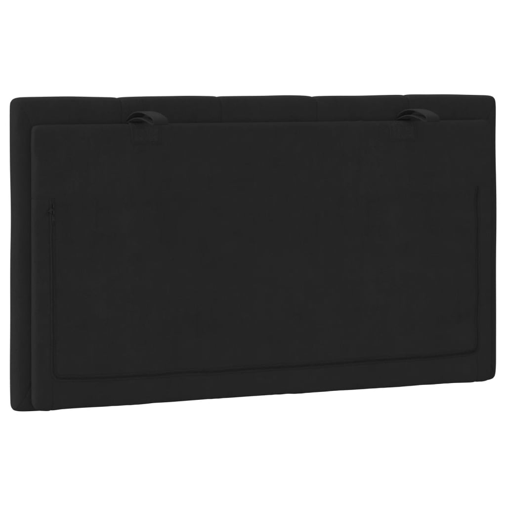 vidaXL Hoofdbordkussen 80 cm fluweel zwart