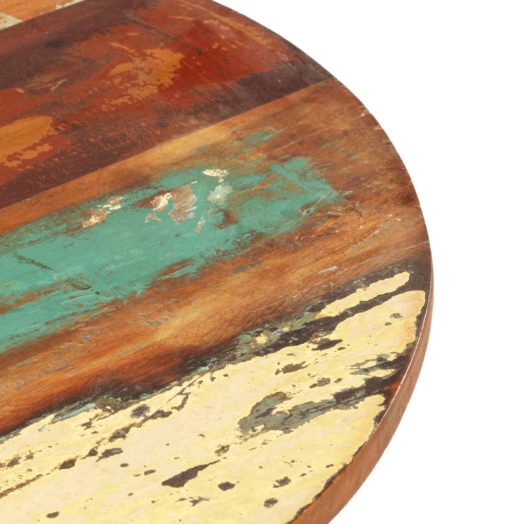 vidaXL Tafelblad rond 15-16 mm 50 cm massief gerecycled hout