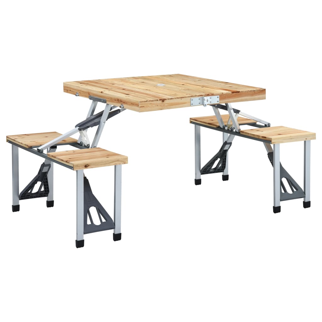 GOODS GADGETS® Klaptafel 120x60 cm – Campingtafel in Hoogte Verstelbaar | Opvouwbare markttafel & bijzettafel, aluminium frame, 30 kg draagvermogen – 4,7 kg lichtgewicht