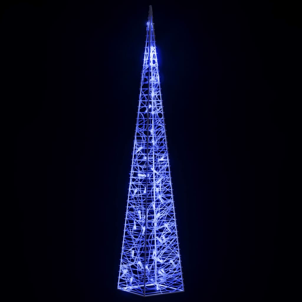 vidaXL Lichtkegel decoratief LED 90 cm acryl blauw