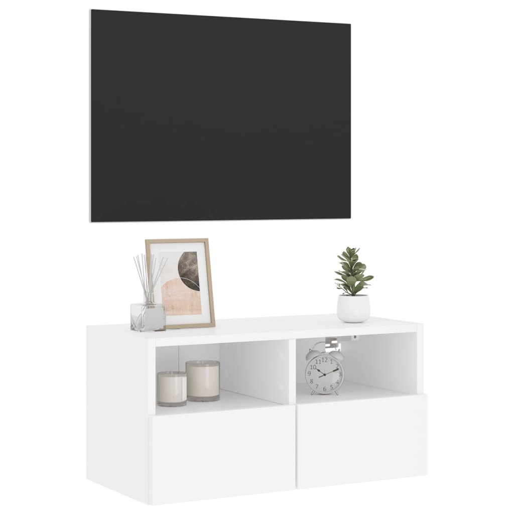 vidaXL Tv-wandmeubel 60x30x30 cm bewerkt hout wit