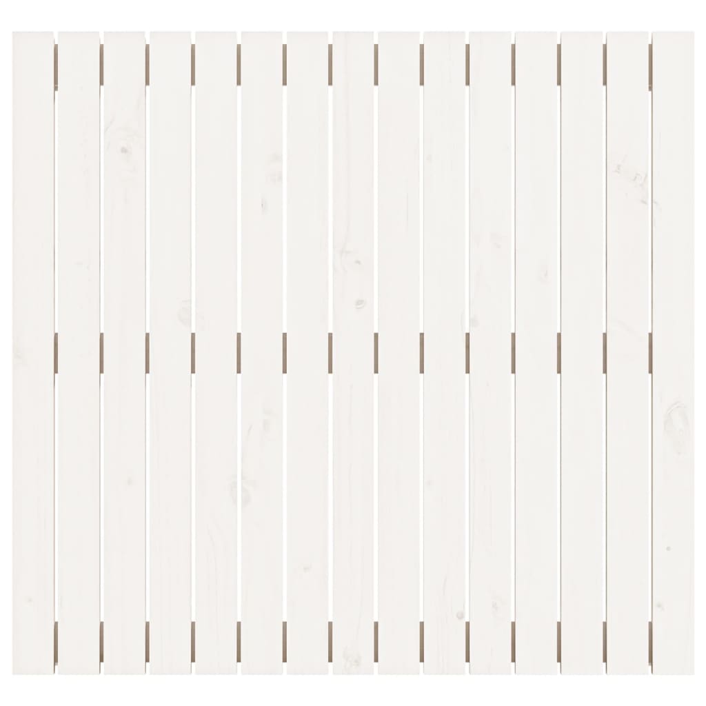 vidaXL Wandhoofdbord 95,5x3x90 cm massief grenenhout wit