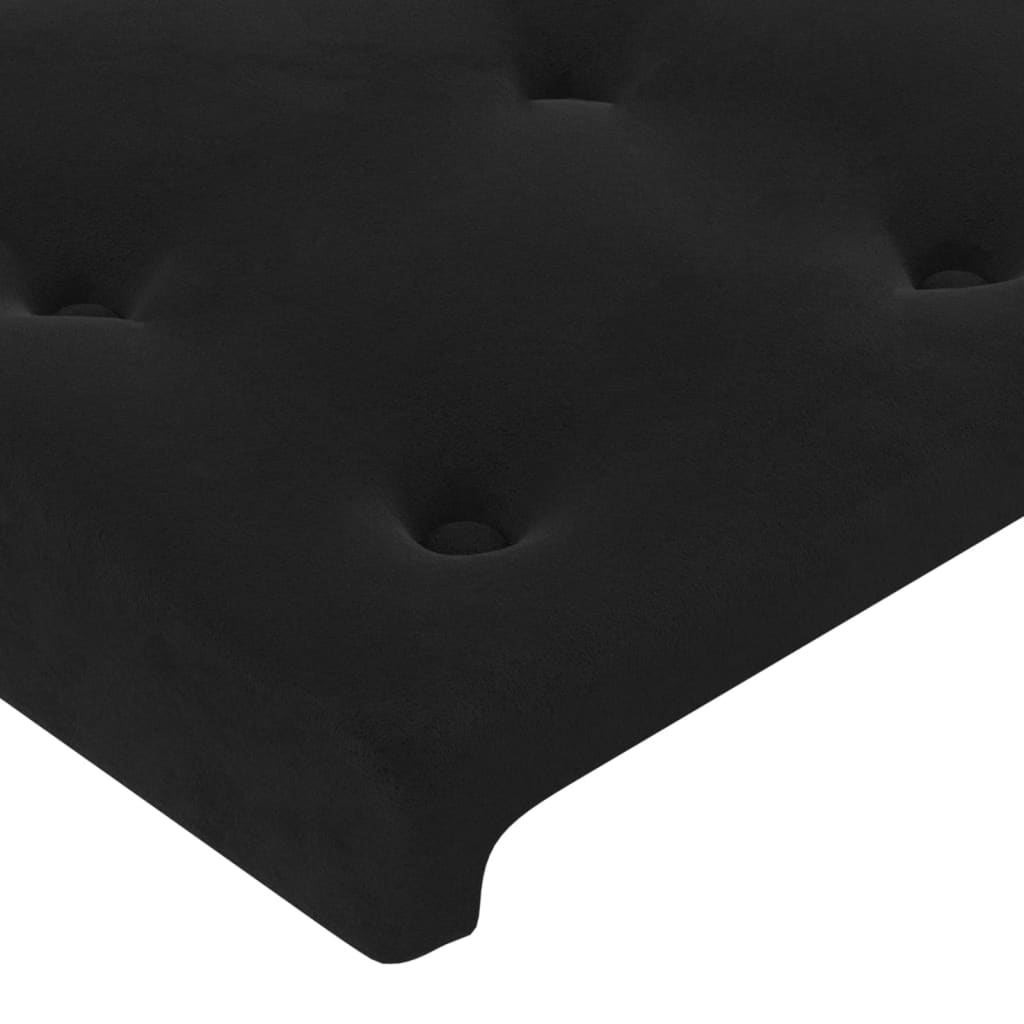 vidaXL Hoofdborden 2 st 80x5x78/88 cm fluweel zwart