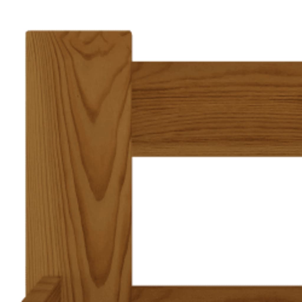 vidaXL Bedframe massief grenenhout honingbruin 180x200 cm