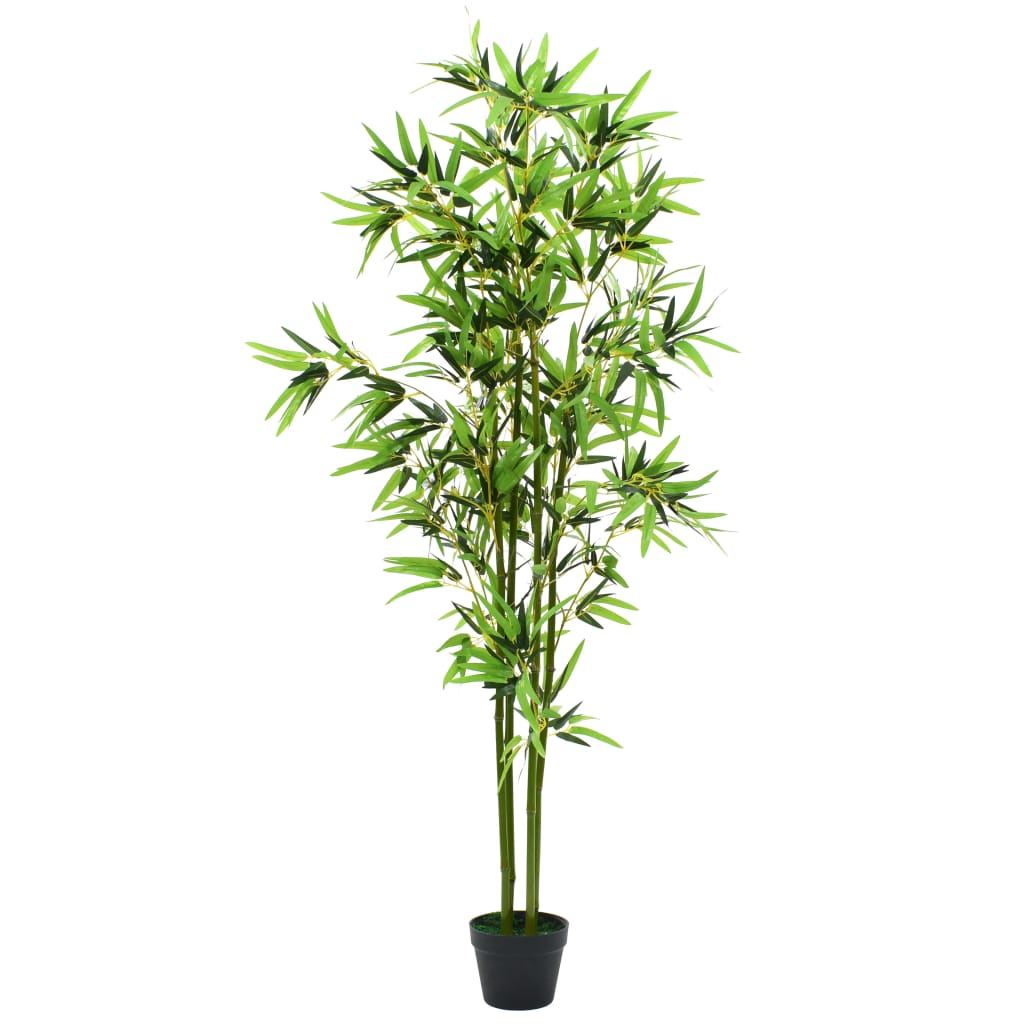 vidaXL Kunstplant met pot bamboe 175 cm groen