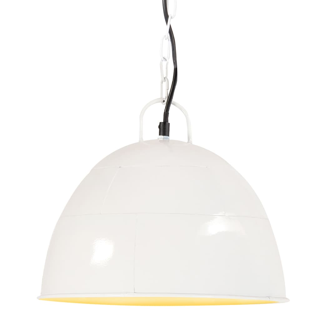 vidaXL Hanglamp industrieel vintage rond 25 W E27 31 cm wit
