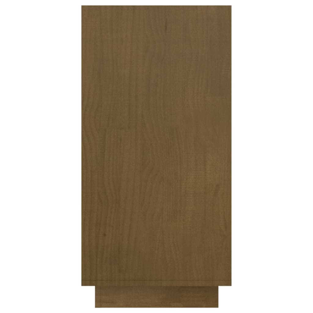 vidaXL Boekenkast 80x35x71 cm massief grenenhout honingbruin