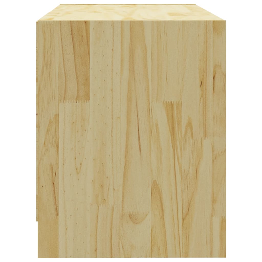 vidaXL Tv-meubel 80x31x39 cm massief grenenhout