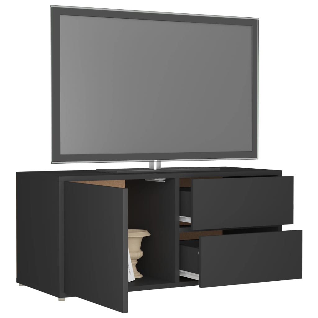 vidaXL Tv-meubel 80x34x36 cm bewerkt hout grijs
