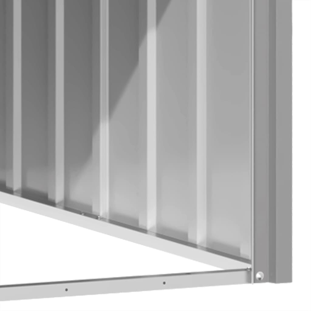vidaXL Hondenhok 116,5x153x81,5 cm gegalvaniseerd staal grijs