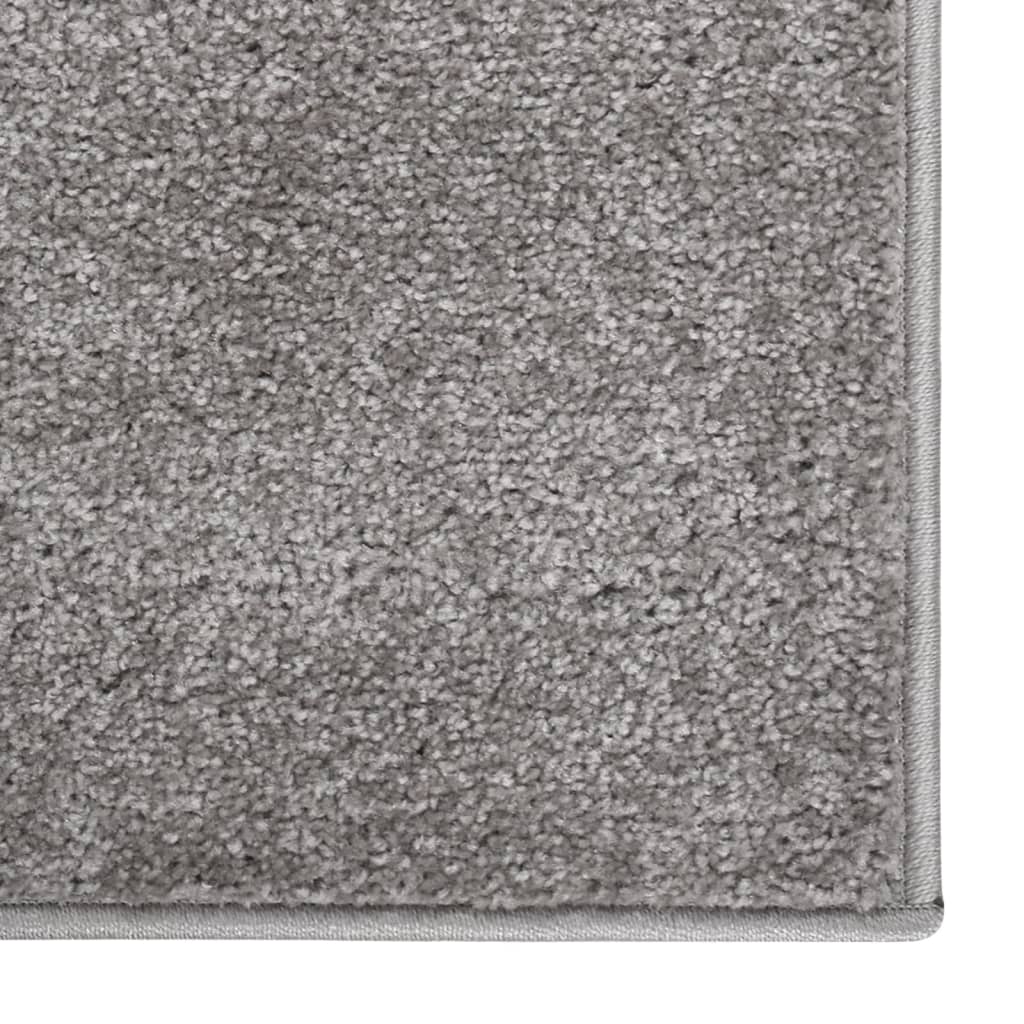 vidaXL Vloerkleed kortpolig 120x170 cm grijs
