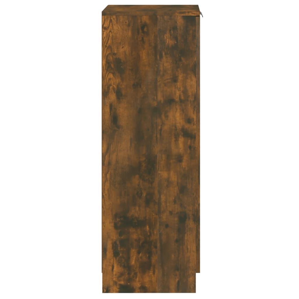 vidaXL Schoenenkast 30x35x100 cm bewerkt hout gerookt eikenkleurig