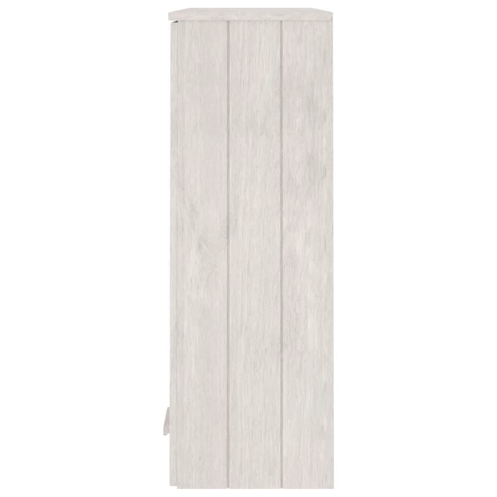 vidaXL Opzetkast 85x35x100 cm massief grenenhout wit