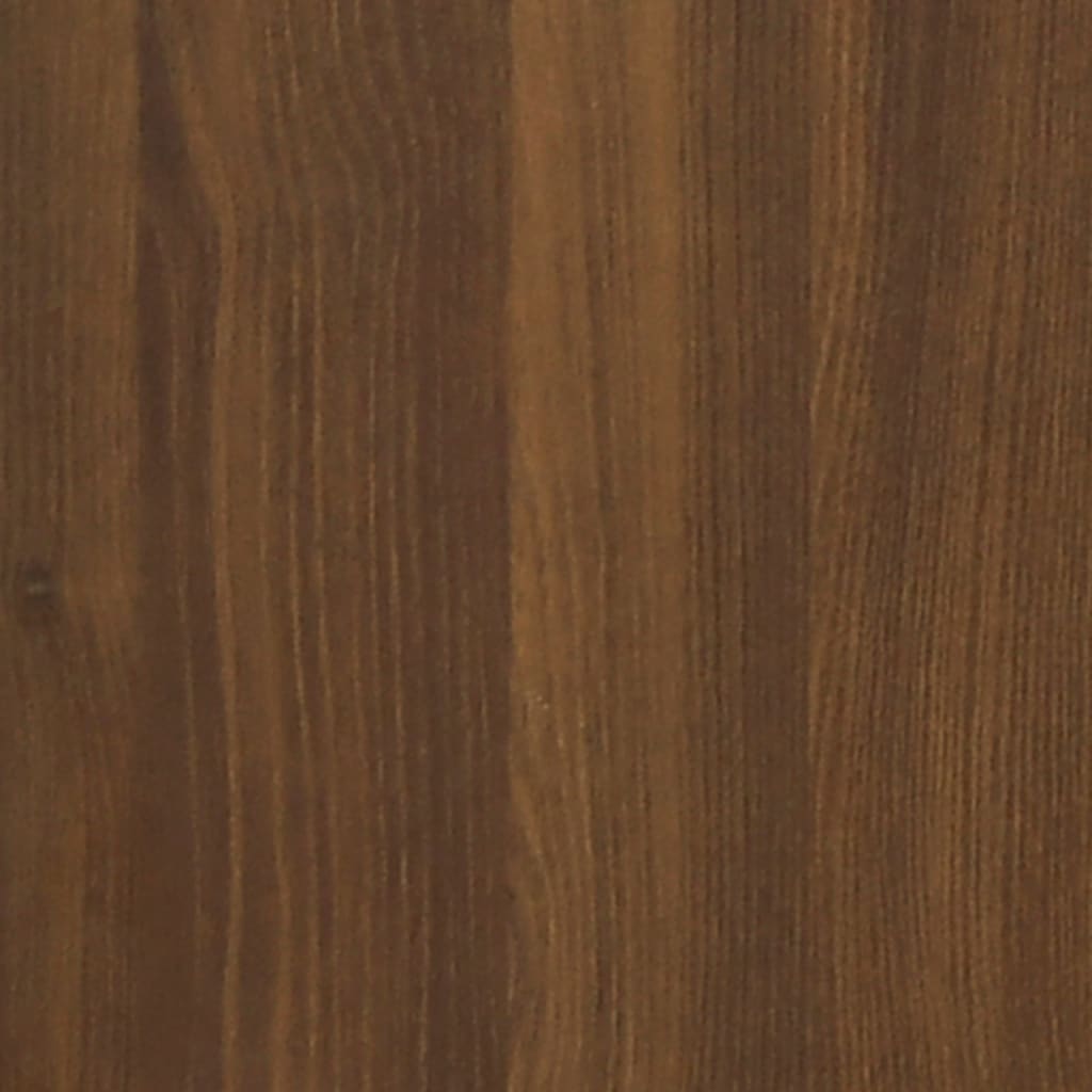 vidaXL Tv-meubel 80x33x41 cm bewerkt hout en staal bruineikenkleurig