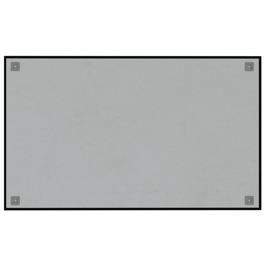 vidaXL Magneetbord wandgemonteerd 100x60 cm gehard glas zwart