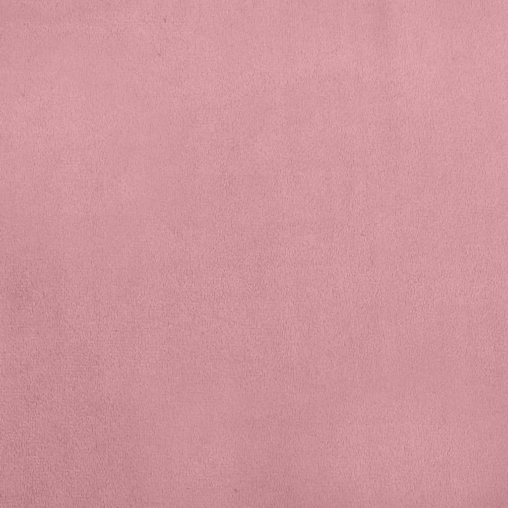 vidaXL Hondenmand 70x45x33 cm fluweel roze