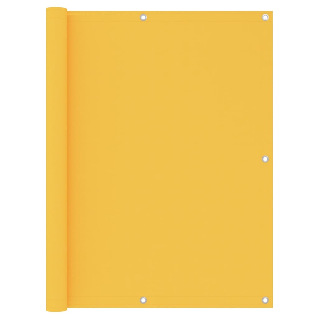vidaXL Balkonscherm 120x500 cm oxford stof geel