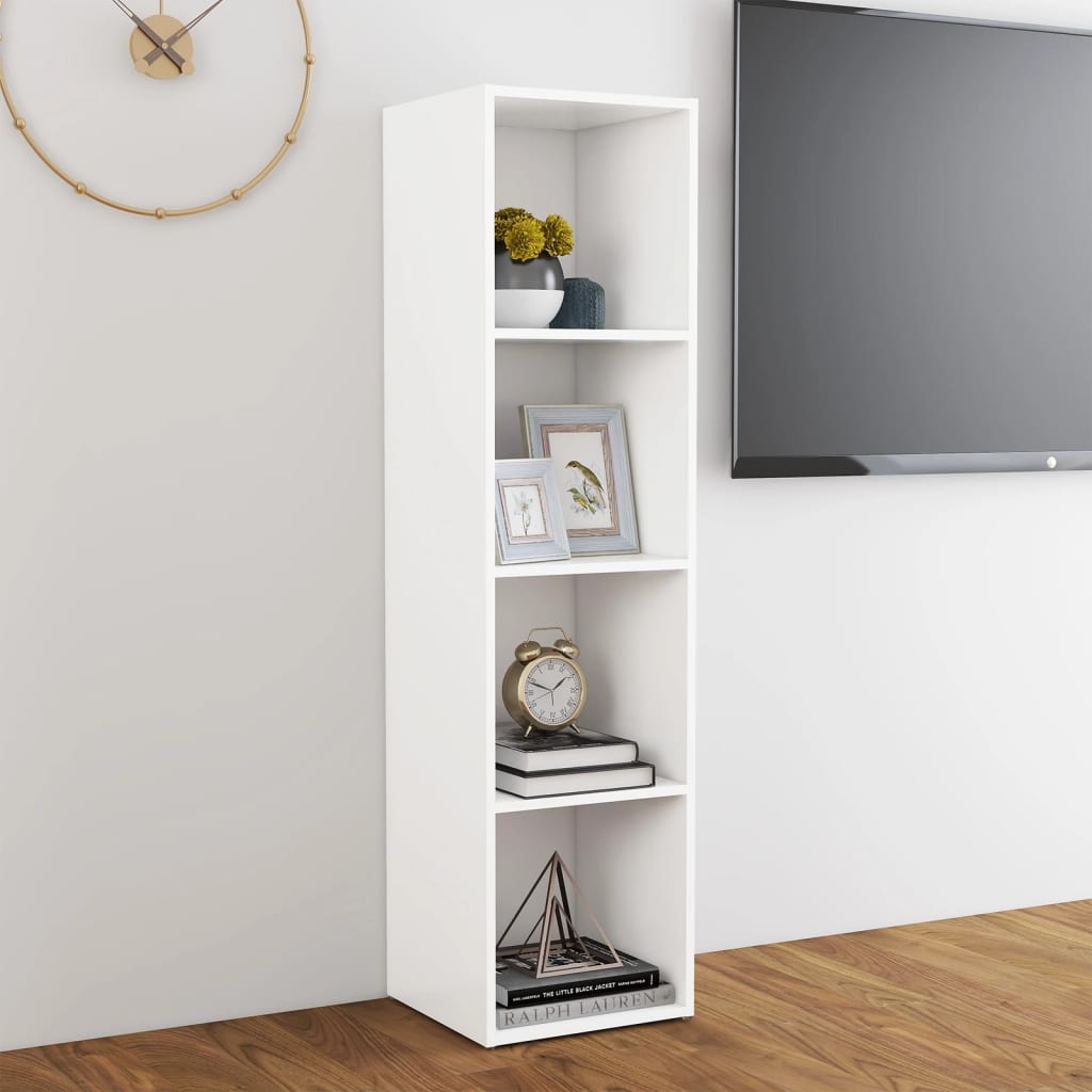 vidaXL Tv-meubel 142,5x35x36,5 cm spaanplaat wit
