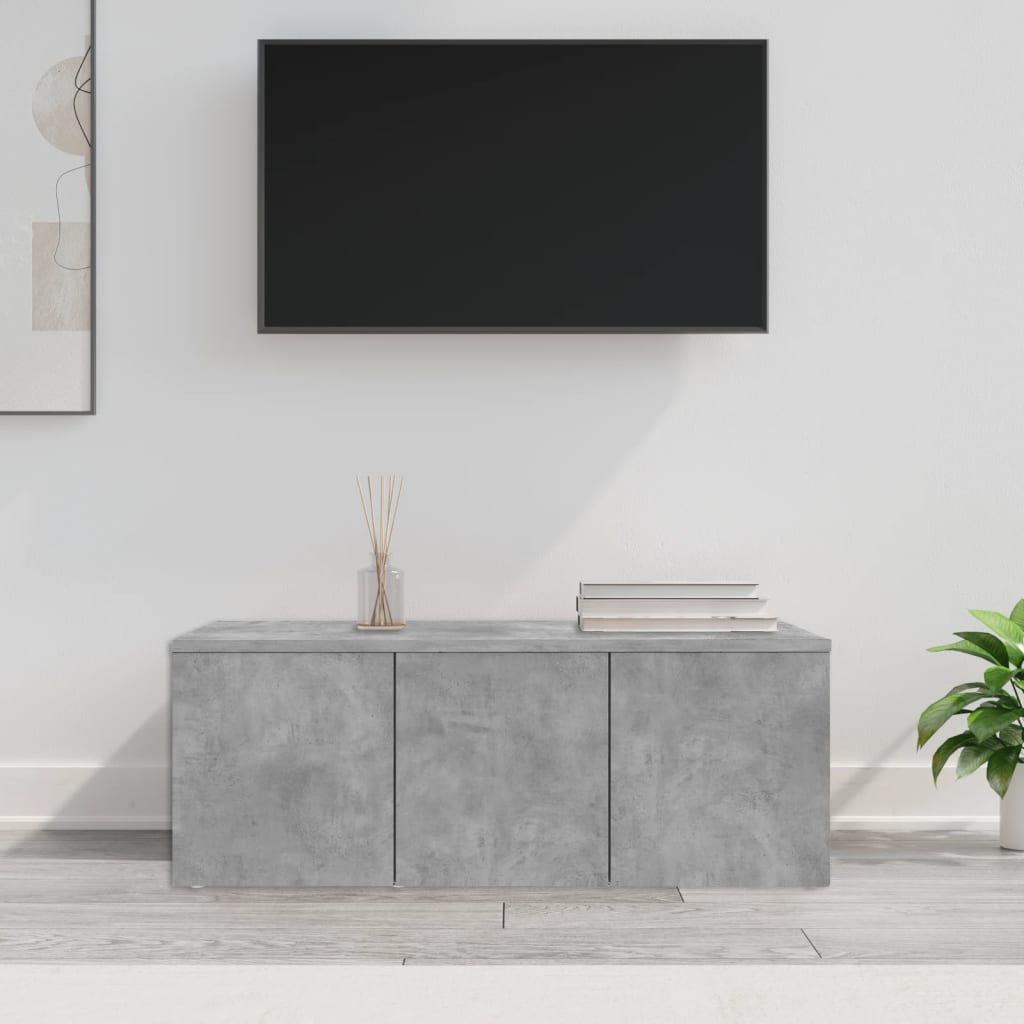 vidaXL Tv-meubel 80x34x30 cm spaanplaat betongrijs