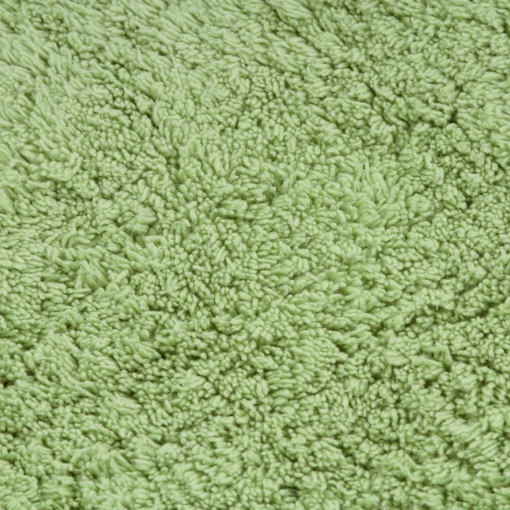 vidaXL Badmattenset stof groen 3-delig