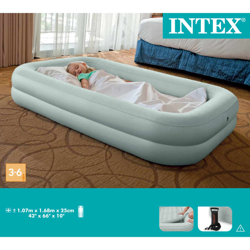 Intex Luchtbed Kidz Travel Bed Set 168x107x25 cm 66810NP