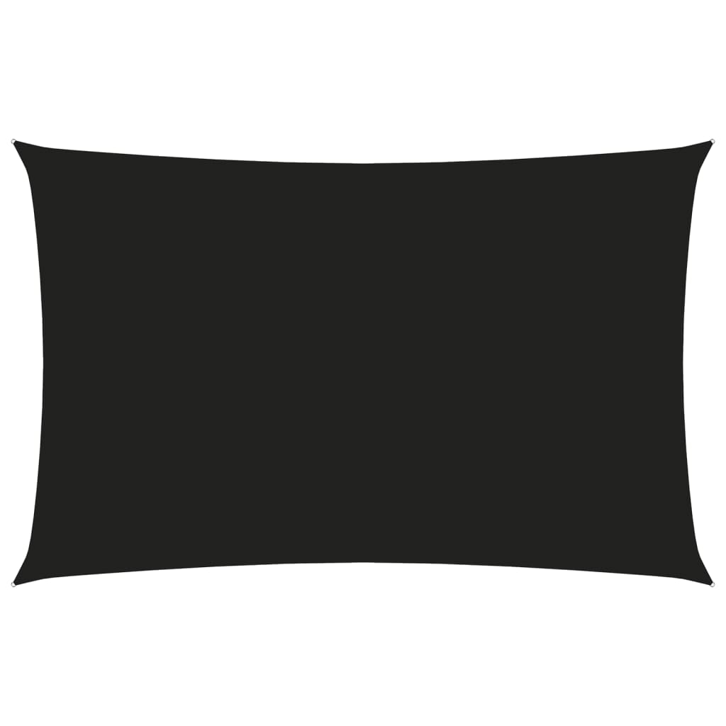 vidaXL Zonnescherm rechthoekig 3x6 m oxford stof zwart
