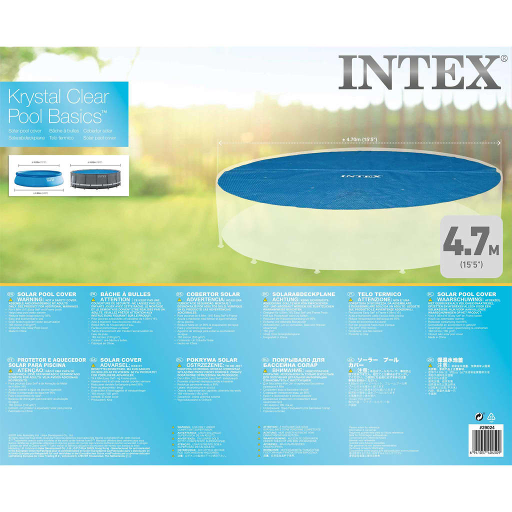 Intex Solarzwembadhoes rond 488 cm