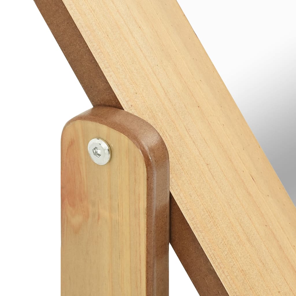 vidaXL Spiegel vrijstaand 45,5x47,5x160 cm bewerkt hout