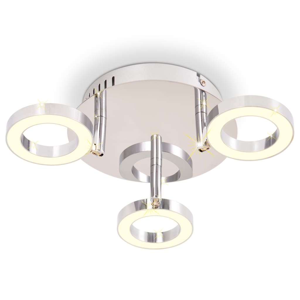 vidaXL LED-plafondlamp met 3 lampen warm wit