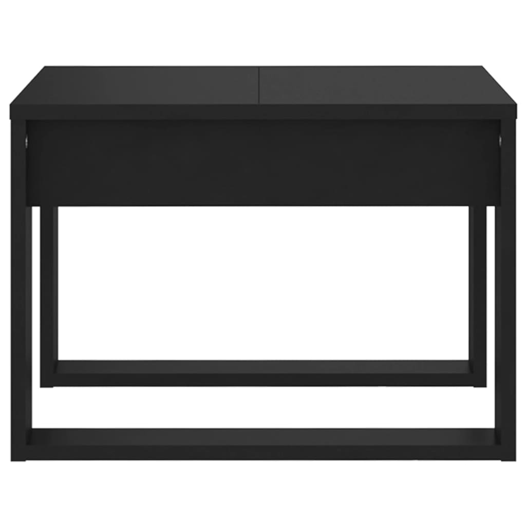 vidaXL Bijzettafel 50x50x35 cm spaanplaat zwart