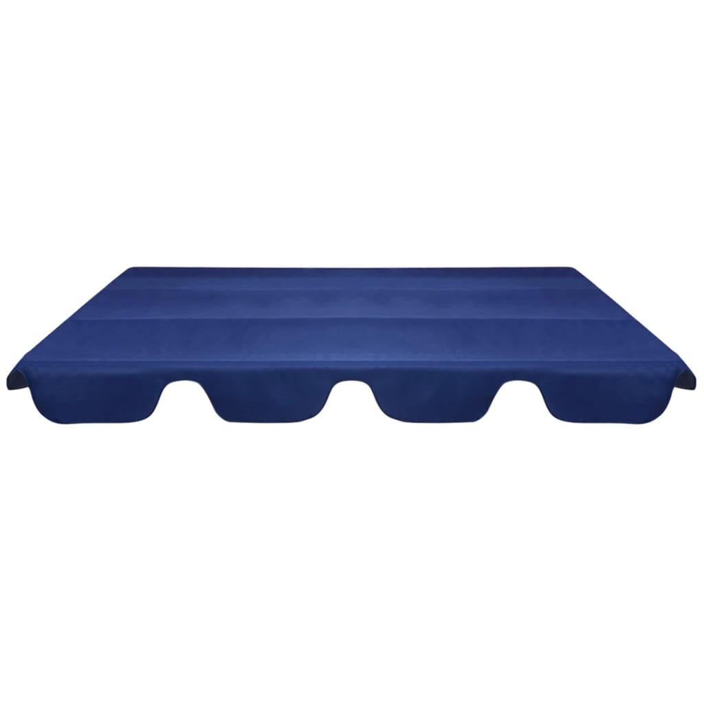 vidaXL Vervangingsluifel voor schommelbank 226x186 cm blauw