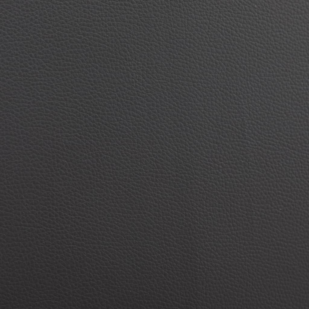 vidaXL Bedframe kunstleer zwart en wit 150x200 cm