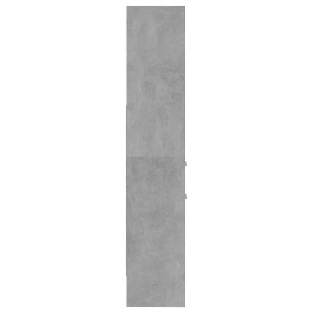 vidaXL Boekenkast 40x35x180 cm spaanplaat betongrijs