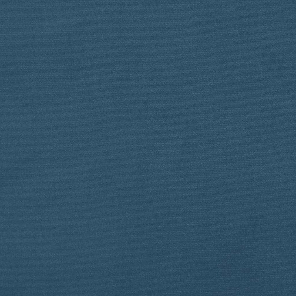 vidaXL Boxspringframe fluweel donkerblauw 90x200 cm